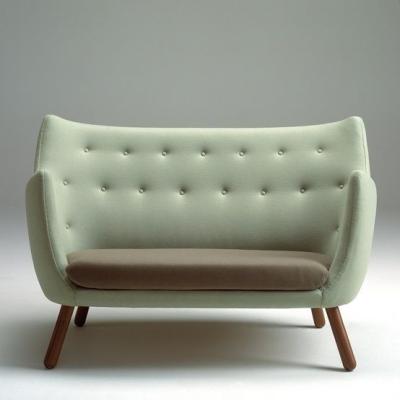 China Chesterfield 3 Seats Finn Juhl Poeten Sofa , Fabric Upholstered Modern Sofa Bed for sale