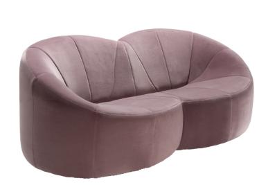 China El sofá clásico moderno de la calabaza de la tela fijó 2 Seater coloridos para la sala de estar en venta