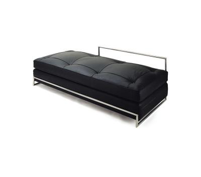 China Marco tubular del sofá del Daybed gris clásico moderno desmontable de cuero de Eileen en venta