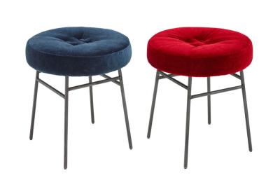Chine Tabourets de taille de compteur d'Ilot en métal, couleurs multi tapissés dinant des chaises à vendre