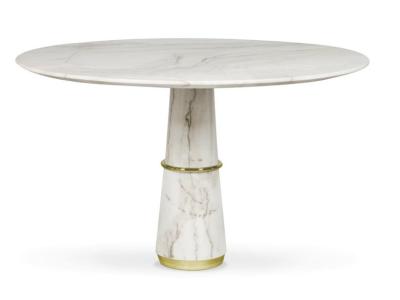 China Habilidade das tabelas da sala de jantar de AGRA e exposição modernas de mármore da elegância à venda