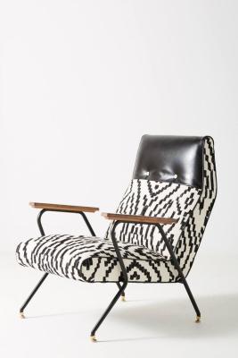 China Maura imprimió el sillón de la fibra de vidrio de Quentin con el reposacabezas de cuero en venta