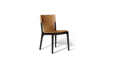 China Isadora Chair With Covering in Zadel Extra Cammello - Structuur Te koop