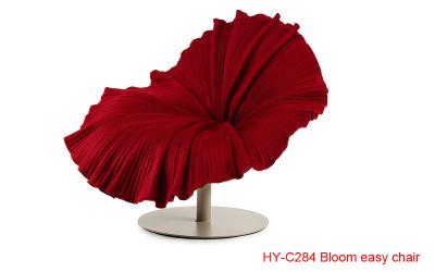 China Sillón colorido de la floración de la silla de la forma de la flor del sillón de la floración de la alta reproducción en silla calssic moderna del lougne de la tela en venta