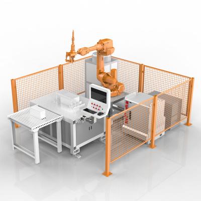 China Sistema automático de soldagem a laser comprimento de onda 1064 nm com robô industrial à venda