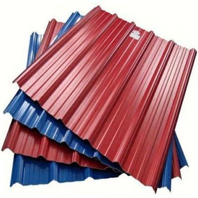 China PPGI corrugados colorem a placa galvanizada pintada das telhas de telhado do metal da placa zinco revestido à venda