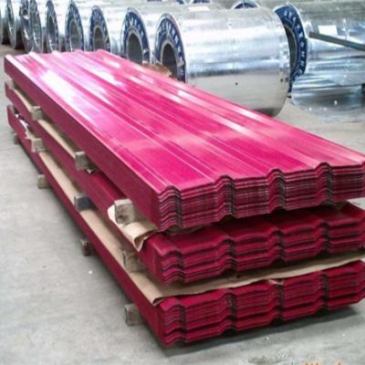 中国 上塗を施してある平野が赤い色を広げる1.2mm色は屋根ふきシートBS ASTM GBに塗った 販売のため