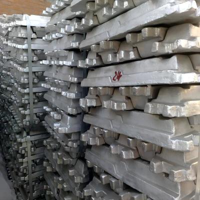 China A7 A8 A9 AbC12 6063 99.7% 99.9% T3 - T8 Aluminum Ingot For Fence for sale