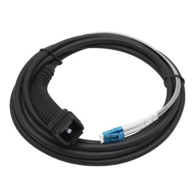 China NSN Boot Duplex LC/UPC 2Core AARC CPRI 7.0 Outdoor Armored Fiber Optic Cable for sale