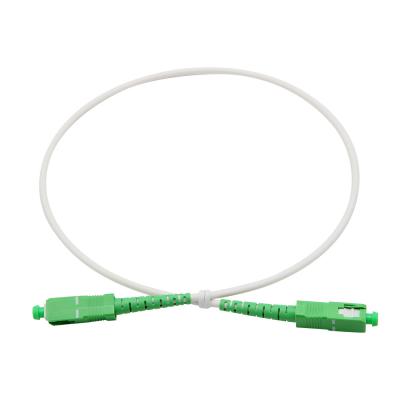 China SC APC del cordón de remiendo de la fibra óptica monomodo del símplex OS2 al SC APC en venta