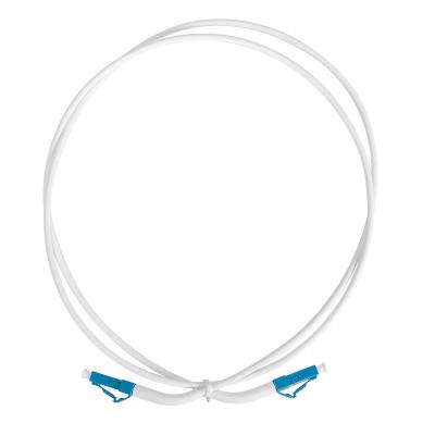 China (Angle Boot 45 Degree ) LC/UPC To LC/UPC Fibre Patch Cords OD3.0mm Simplex SM 1 simplex(LSZH),white color,5M for sale