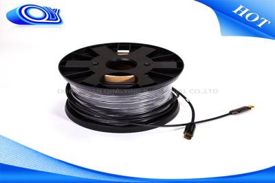 China Customized Extra Long 2.0 HDMI Fiber Optic Cable With Low Power Consumption for sale