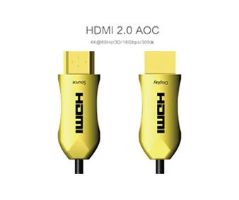 China 2.0 AOC 18G HDMI Active Optical Cable Audio PVC Jacketed Plug And Play for sale