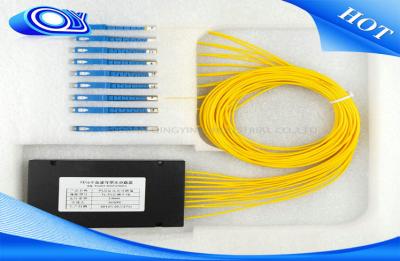China Divisor de la fibra del solo modo 1 x 8, divisor de la fibra con varios modos de funcionamiento del SC UPC para los sistemas de CATV en venta