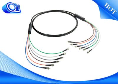 China ST / Fiber Optic Armored Cable / Armored Fiber Optic Patch Cable , 6 Core Armoured Fiber Optic Cable for sale