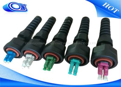 China PE Jacketed Outdoor Fiber Optic Patch Cord With ODVA LC Connector IP67 for sale