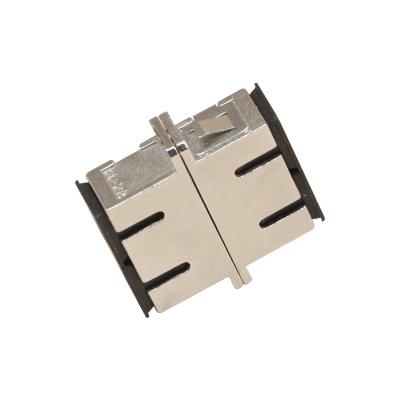 China SC singlemode adaptor Insertion Loss 0.1dB SC flange Simplex / Duplex With Flange Fiber Optic Adapter for sale