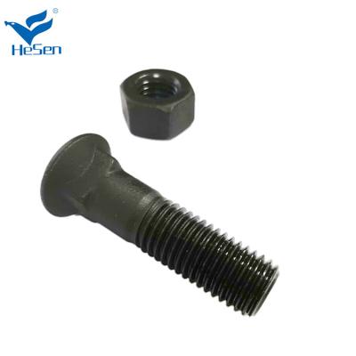 China 1 8-unc 3-3/4 25.4 MM x95 MM Plow Bolts And Nuts 2J3507 Fits  for sale