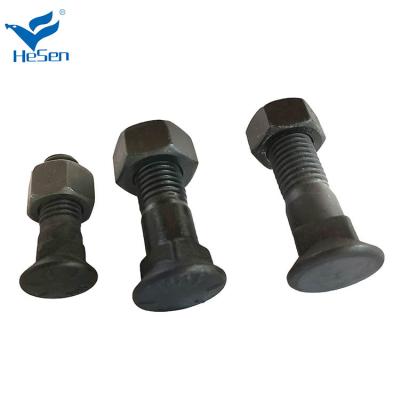 China 3F5108 Clipped Head Plow Bolt 5/8 11-UNC 2-1/4 Plow bolt 16mm X 57mm With Nut for sale