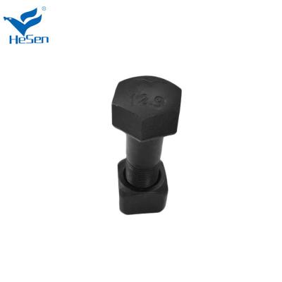 China EX100 EX120 Track Chain Bolt With Nut 7H3957 Black Color for sale
