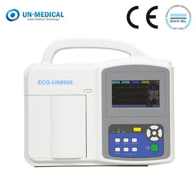 中国 セリウムISOのタッチスクリーン6チャネルのデジタルECG機械医学EKG機械 販売のため