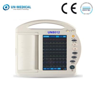 Chine La meilleure machine de l'avance ECG de pouce 12 de la Hôpital-catégorie 10 a coûté UN8012 inférieur avec l'enregistreur thermique à vendre