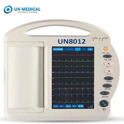 中国 ISOはUN8012 50/60Hz AC OEMのタッチ画面のポータブル12チャネルECG EKG機械を承認した 販売のため