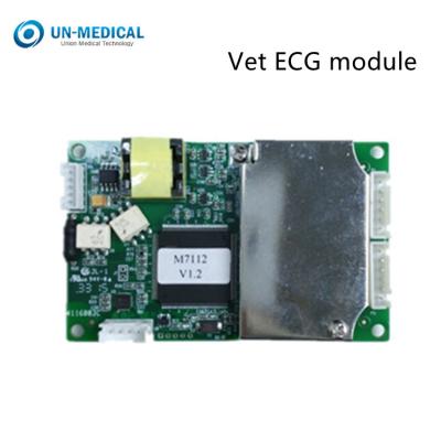 China UN-M7112V ISO Approved Animal Veterinary hospital use 12 leads ECG module Board with resp for Patient Monitor for sale