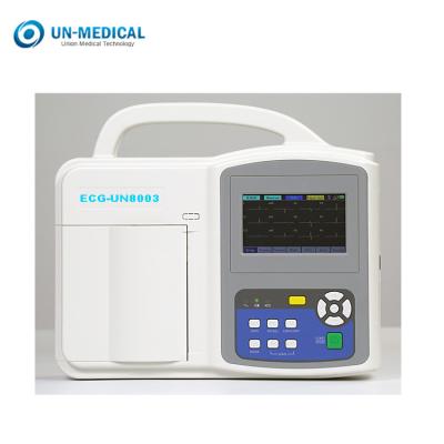 China 640×480 Dot Touch Screen Digital ECG Machine For Home UN8003 for sale