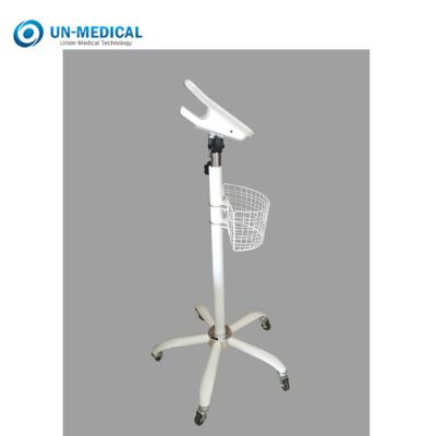 China Medical Device Accessories 220mm 290mm Tray Patient Monitor mobile Trolley with basket for sale