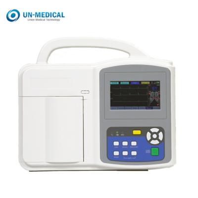 China OEM Touch Screen 3 Channel ECG EKG Machine With RS232 Communication for sale