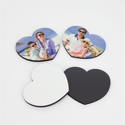 China dIY Heart Shape MDF Photo Fridge Magnets for sale