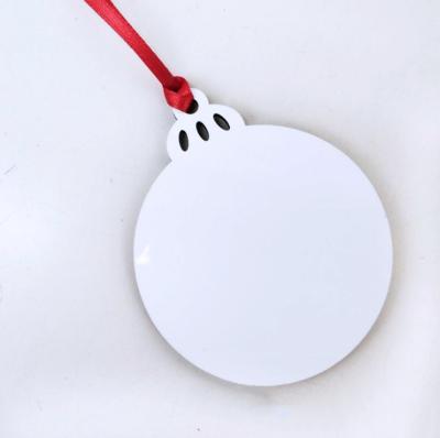 China Ball Shape Gift Ornament MDF DIY Sublimation Blanks for sale