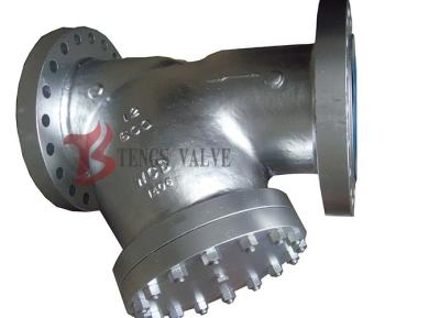 China WCB Y Type Strainer Carbon Steel , A216 600LB Liquid Pipe Y Strainer Filter for sale