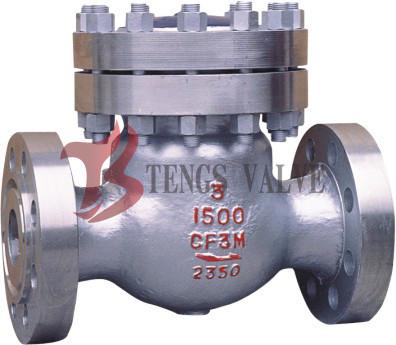 China High Pressure Swing Type Check Valve Cast Steel 1500LB HF Seat With Bolted Cover for sale
