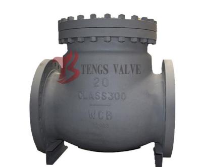 China API Swing Check Valve Cast Steel 300LB Fully Open Metal Seal Hardfaced for sale