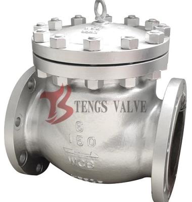China Válvula de verificação do balanço do aço de molde, ANSI não do retorno flangeado 150LB H44H da válvula à venda