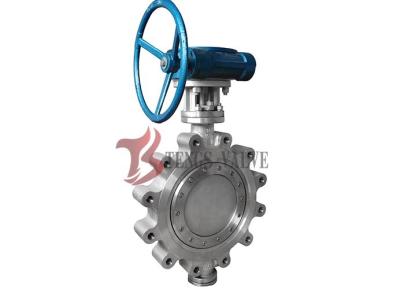 China Lug Type Stainless Steel Butterfly Valve Manual Gear Operated Friction Free Sealing for sale