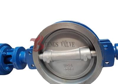 China Carbon Steel WCB Three Eccentric Butterfly Valve , Wafer Type Butterfly Valve for sale