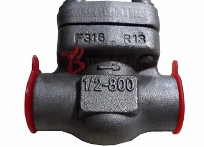 China API Forged Steel Check Valve SW / NPT Small Size Metallic Seating Surface for sale