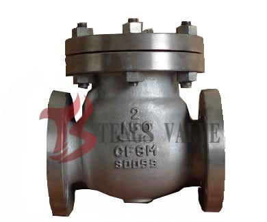 China Flanged Swing Disc Check Valve A351 CF8M 2 Inch 150LB Metal Seat Full Bore for sale
