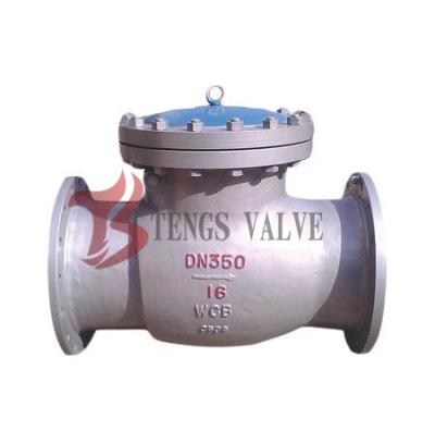 China Automatically Flanged Swing Check Valve WCB GS-C25 PN16 One Way NRVs H44H for sale