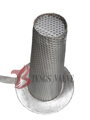 China Stainless Steel Temporary Basket Strainer Hat Type With Mesh 150LB - 300LB for sale