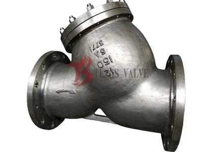 China Super Duplex Stainless Steel Y Type Strainer A995 5A 12 Inch 150LB Flange DSS Strainer for sale