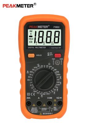 China Auto Power Off Handheld Digital Multimeter , Diode Automatic Tester With Continiuty for sale