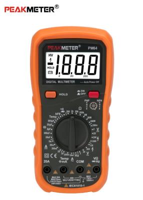 China Auto Power Off Handheld Digital Multimeter 2000 Counts Transistor Diode Tester for sale