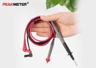 China Electrical Multimeter Test Probes Gold Plate Wire Pen Cable Red + Black for sale