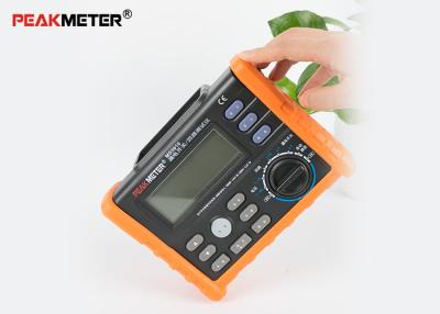 China 100 Groups Digital RCD Tester Data Logging , GFCI Earth Loop Impedance Meter for sale