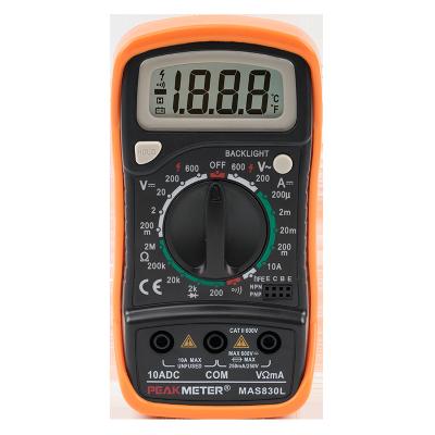 China Amp Volt Ohm Voltage Tester Handheld Digital Multimeter With Diode / Continuity for sale