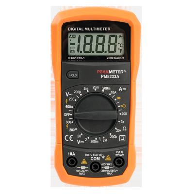 China 2000 Counts Handheld Digital Multimeter 600V AC&DC Voltage measurement Continuity test Meter for sale